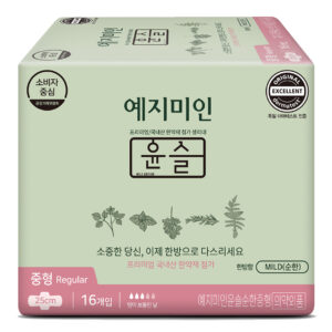 YEJIMIIN Podpaski higieniczne Pads Cotton Touch Mild Herb (średnie, 25 cm) 16 szt.