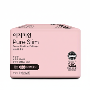 YEJIMIIN Podpaski higieniczne Pads Cotton Touch Pure Slim (średnie, 25 cm) 18 szt.