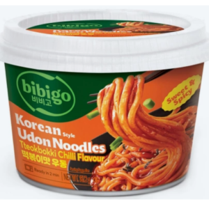Danie makaron świeży udon Korean Style Tteokbokki Chilli 187g - Bibigo- 187g