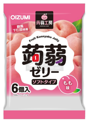 Konjac Galaretka o smaku brzoskwiniowym 112g(18.6g x 6szt.) - obrazek 2