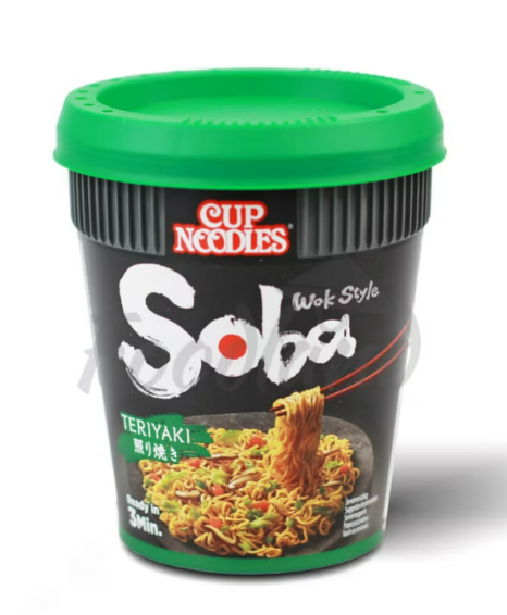 NISSIN Ramen w kubku o smaku Soba Teriyaki 90g - obrazek 2
