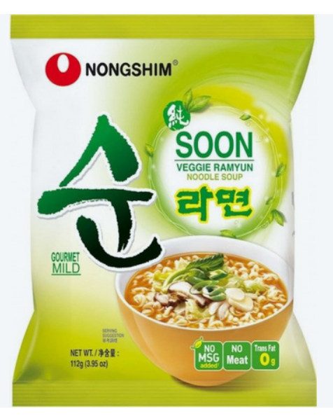 NS Ramen Soon z warzywami, łagodny 112g - obrazek 2
