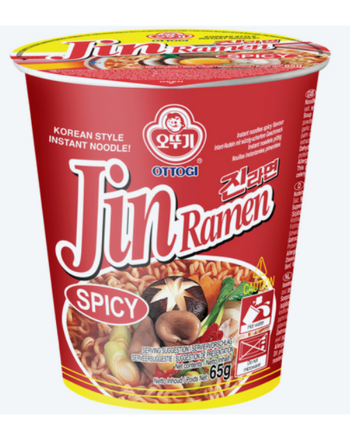 OTG Ramen Jin w kubku, ostry 65g - obrazek 2