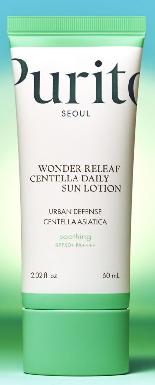 Purito Seoul - Wonder Releaf Centella Daily Sun Lotion SPF 50+ PA++++ - Ultralekki Krem Przeciwsłoneczny - 60ml - obrazek 2