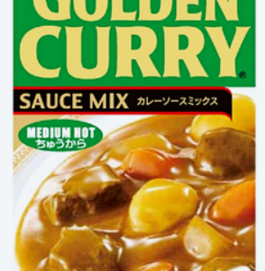 Japońskie Golden Curry Średnio Ostre S&B 92g