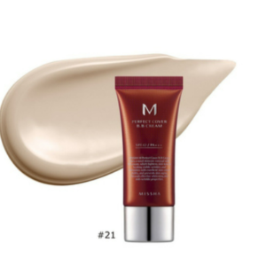 MISSHA Perfect Cover BB Cream #21 (Light Beige) 20ml - Nawilżający krem BB o dobrym kryciu