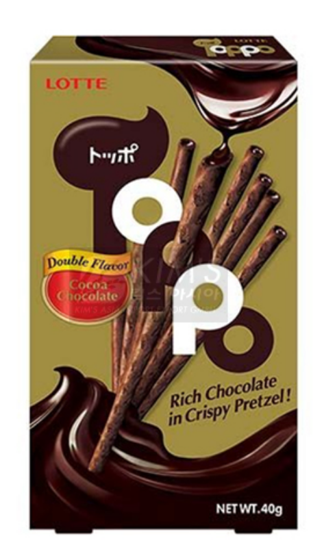 Lotte Toppo paluszki z czekoladą, 40g - obrazek 2
