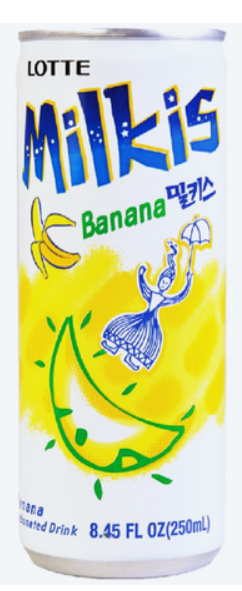 Napój Milkis o smaku bananowym LOTTE 250ml
