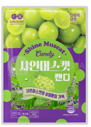 Cukierki o smaku winogronowym CHILSUNG 250g