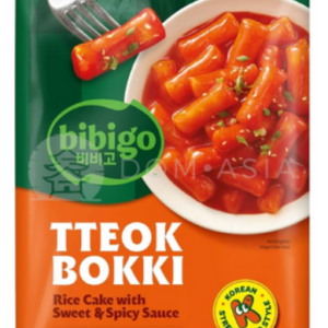 Kluski ryżowe tteokbokki z sosem słodko - pikantnym BIBIGO 360g