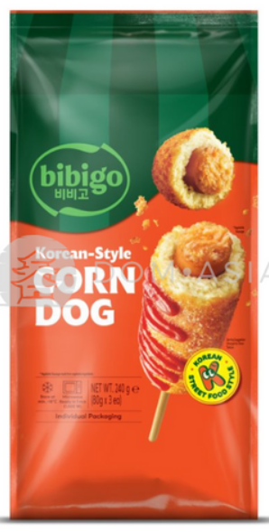 Koreańskie smażone corn dogi BIBIGO 80g x 3szt