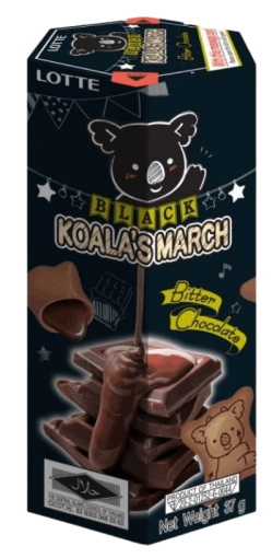 Ciasteczka Koala's March z nadzieniem z gorzkiej czekolady LOTTE 37g
